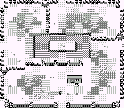 A composite screenshot of the Safari Zone from the original Pokemon game.